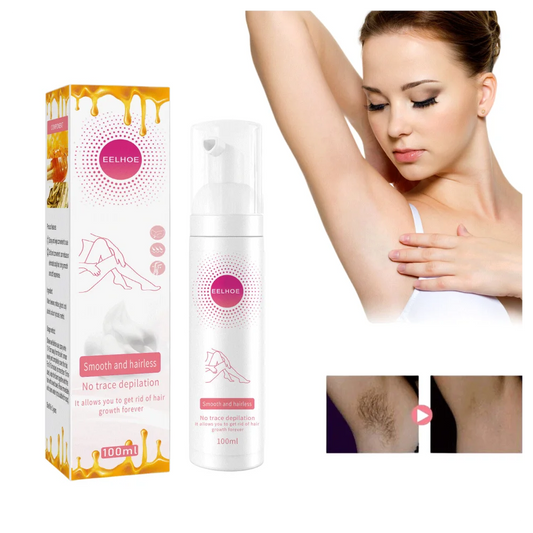 ZUANYETD Gentle Beeswax Hair Removal Mousse Plant Extract Depilatory Spray 100ML