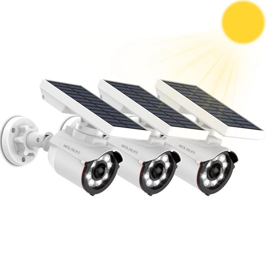 (3 PC)Solar Motion Sensor Light Outdoor, Wireless Solar Security FloodLight, 800 Lumens LED Spotlights for Garden, Yard, Backyard, Pathway, Porch