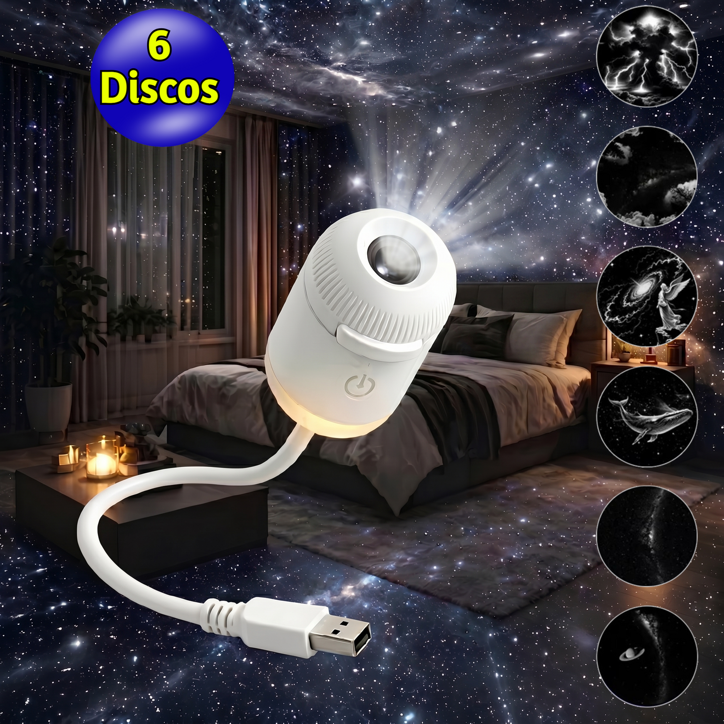 Proyector Galaxy HD + Sets de Discos Intercambiables