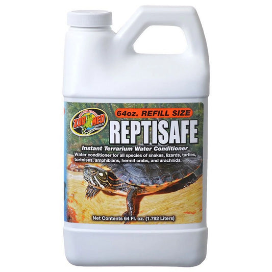 Zoo Med ReptiSafe Instant Terrarium Water Conditioner Reptile Water Care, Reptile Supplies 64 oz