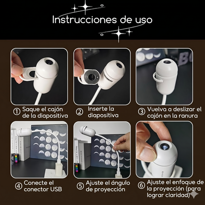 Proyector Galaxy HD + Sets de Discos Intercambiables ✨
