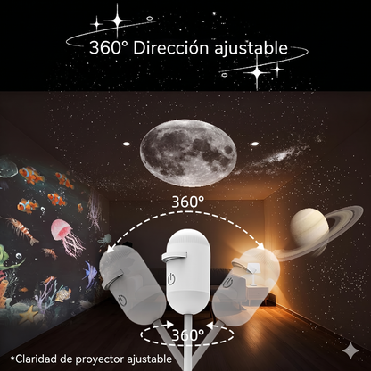 Proyector Galaxy HD + Sets de Discos Intercambiables ✨