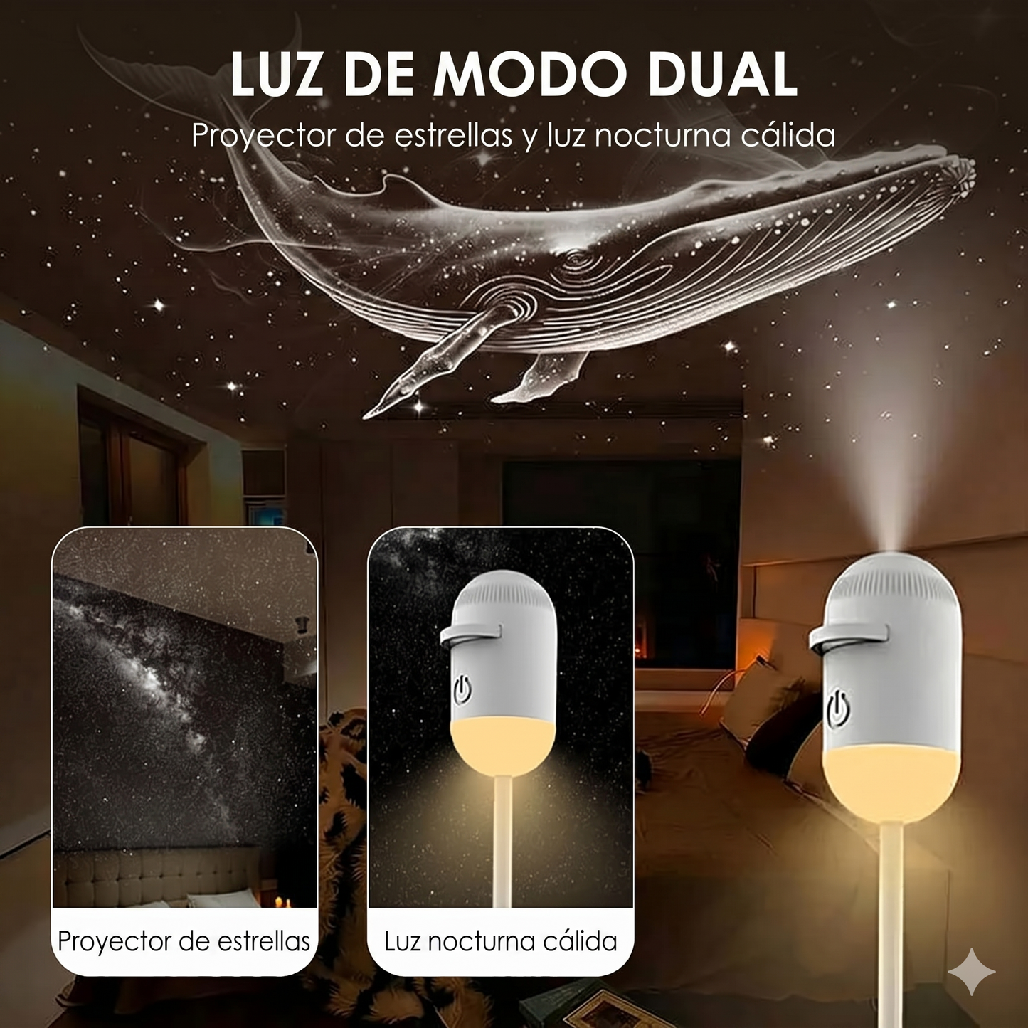 Proyector Galaxy HD + Sets de Discos Intercambiables ✨