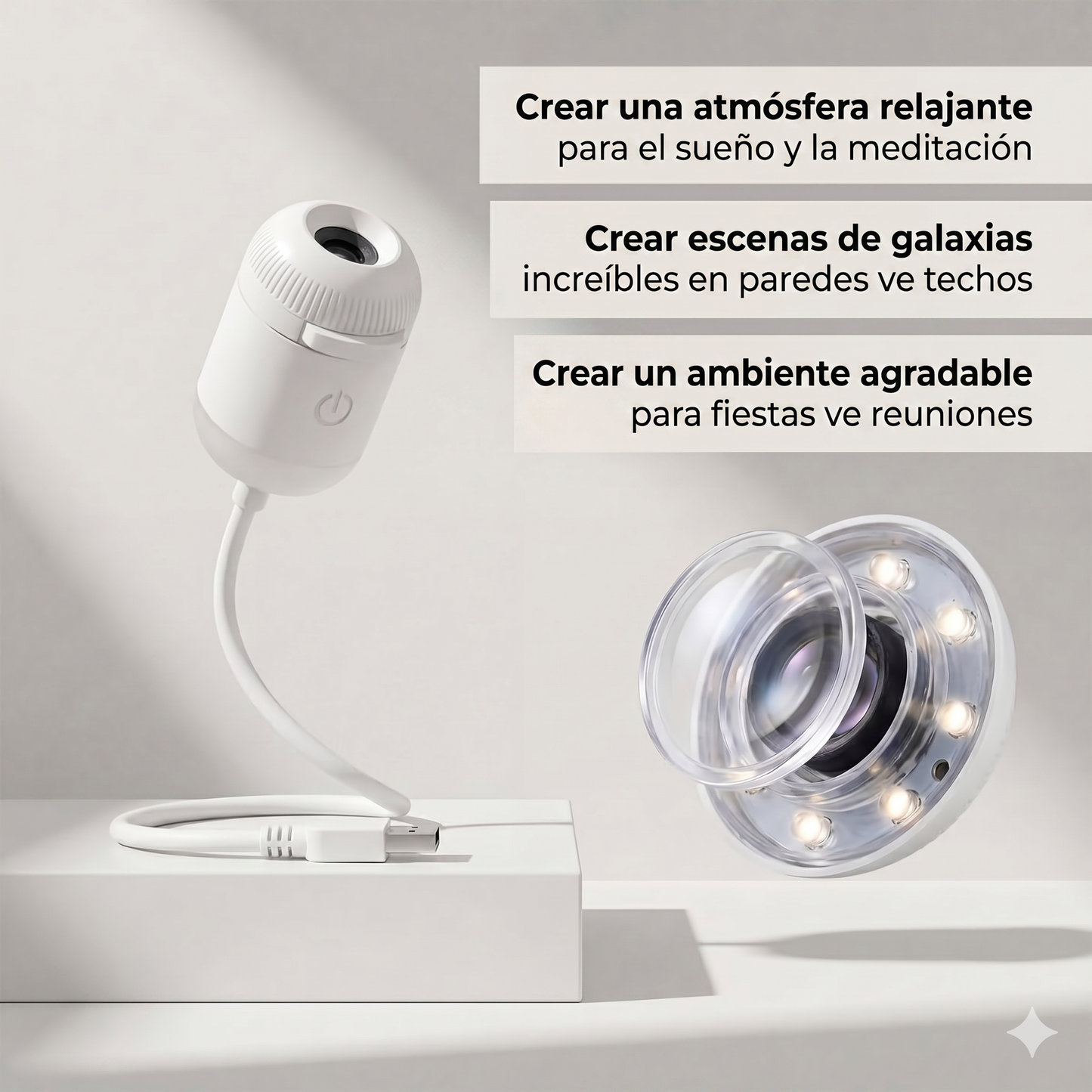 Proyector Galaxy HD + Sets de Discos Intercambiables ✨