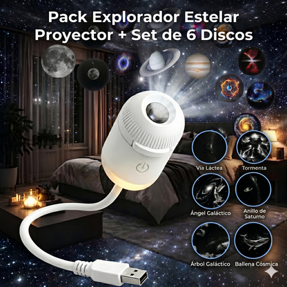 HD Galaxy Projector + Interchangeable Disc Sets