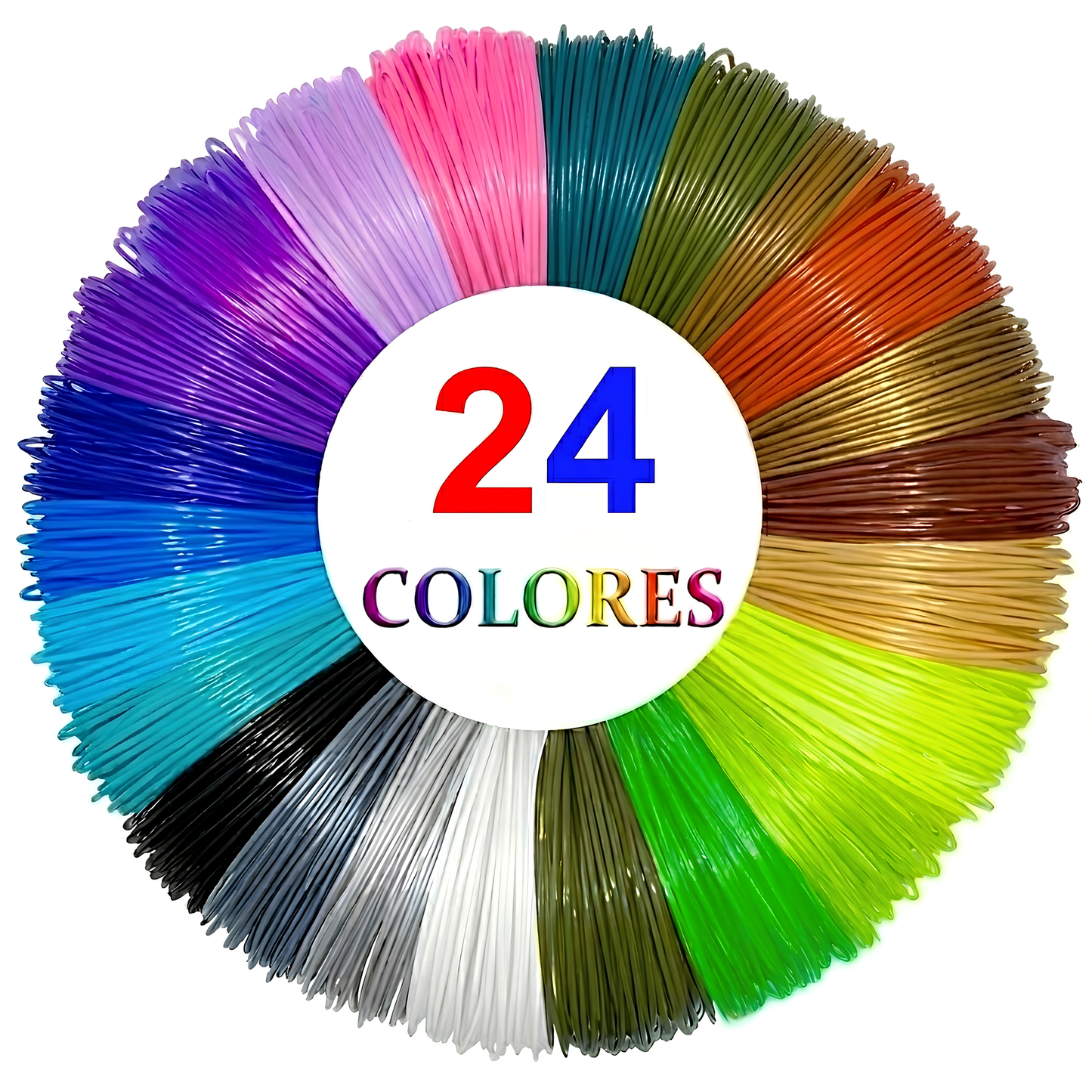 Pack de 24 Filamentos (72 Metros)